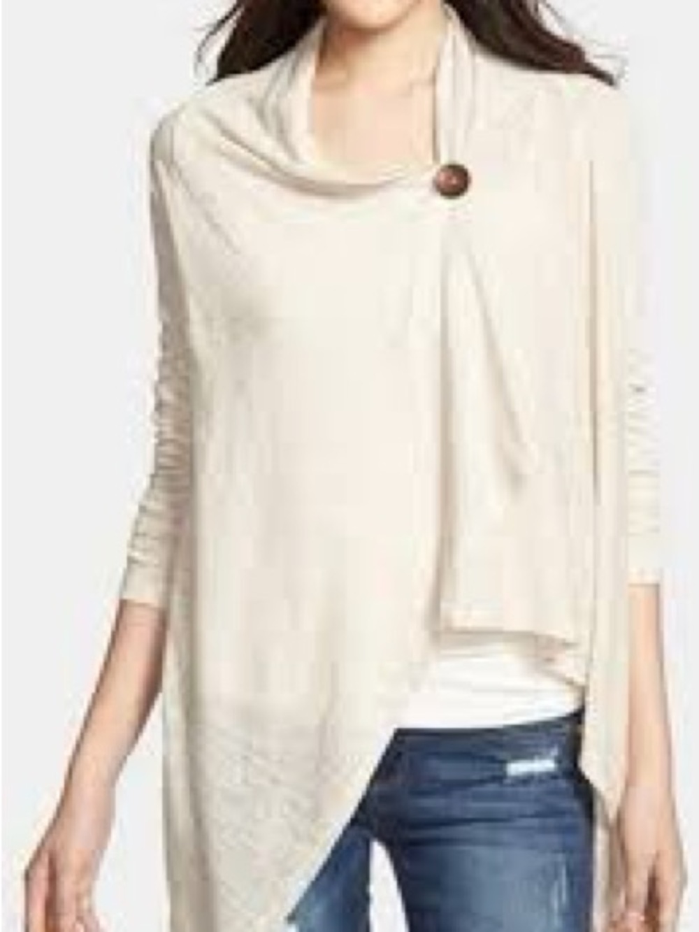 GUC Bobeau one-button asymmetrical cardigan - OS